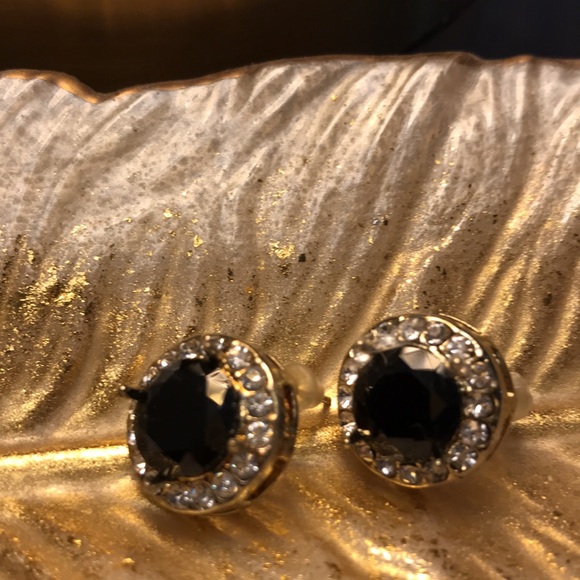 BLACK ONYX EARRINGS - Picture 3 of 6